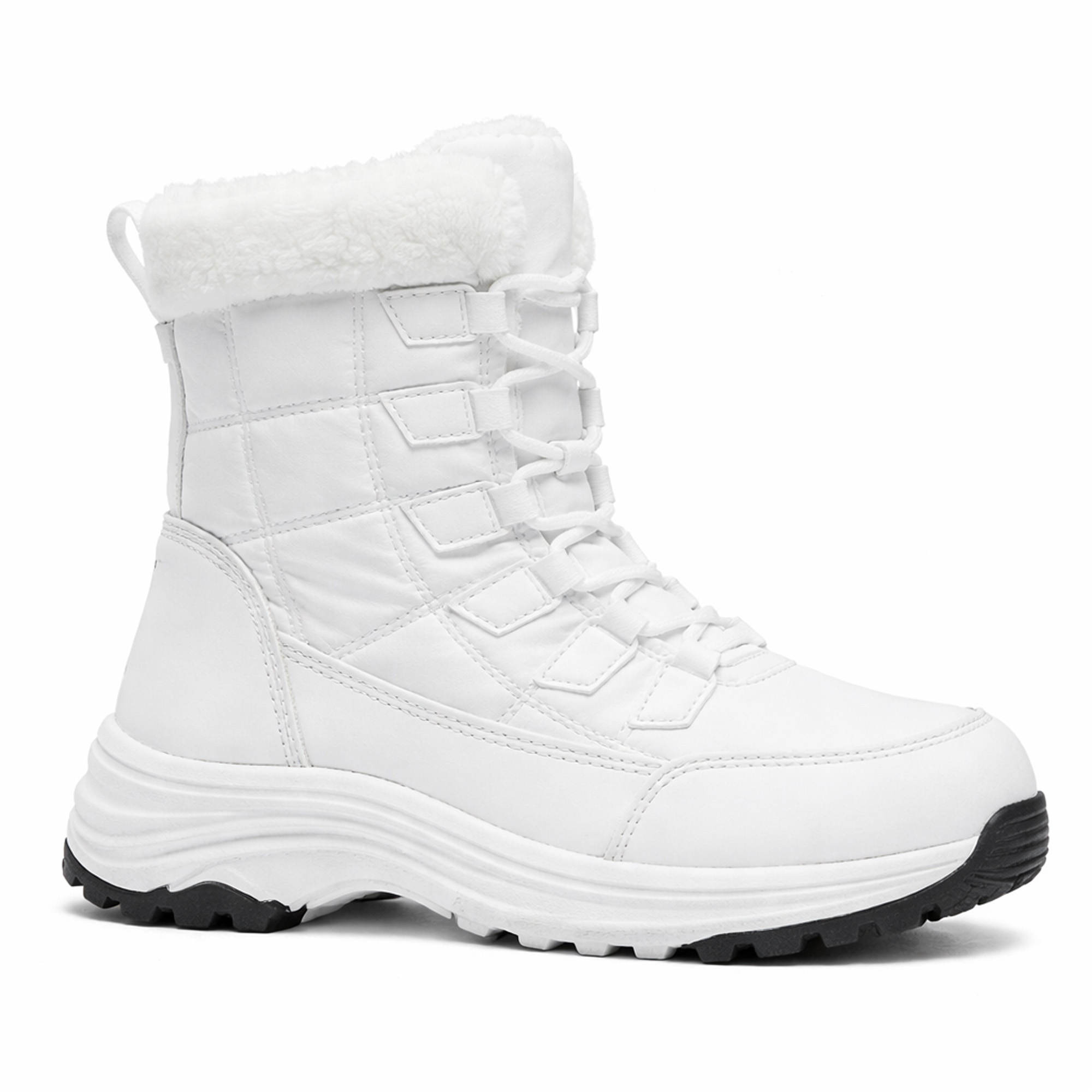 Botines Mujer Invierno Acolchados Con Diseño Urbano